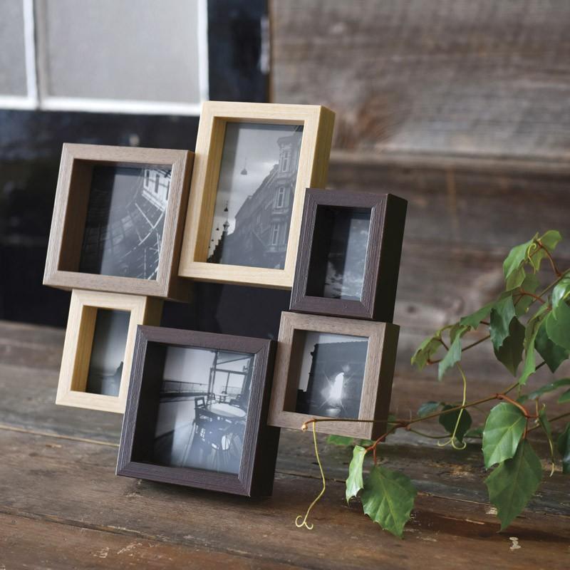 フォトフレーム RENTOLA マルチフォトフレーム 6オープン 253-531 幅