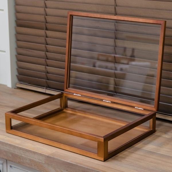 コレクションケース ガラス 大サイズ フレーム木製 ディスプレイケース