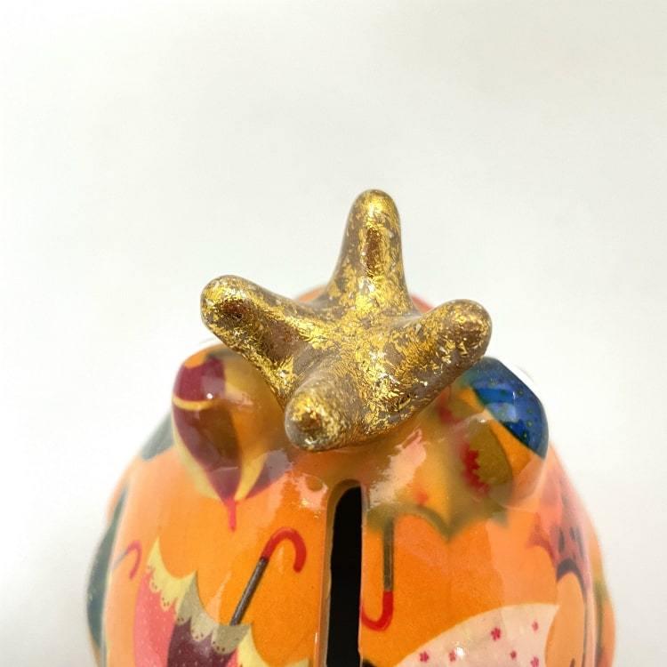 POMME PIDOU ポンピドゥ 貯金箱 AS302-095 9.5cm 陶器製 かえる カエル