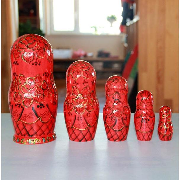 マトリョーシカ ロシア 人形 民芸品 土産物 手作り人形 手描き