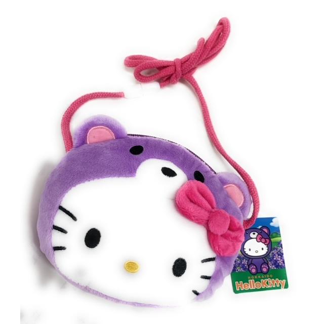 ご当地キティ 北海道限定 ラベンダーベアキティ ファスナー付 ポーチ