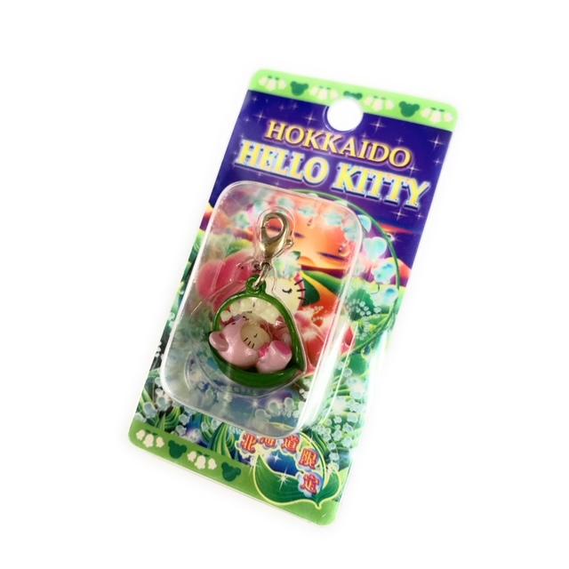 ご当地キティ 北海道限定 すずらんベアキティ ゆりかごファスナー