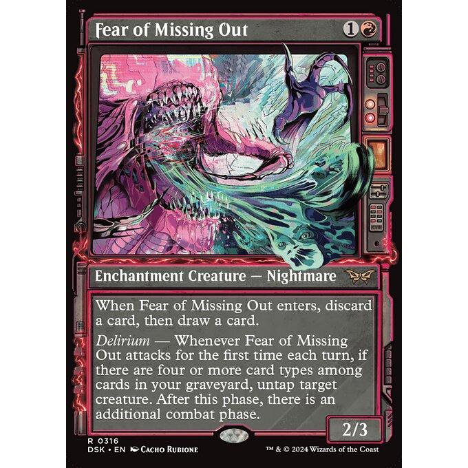 逸失への恐怖4枚セット ショーケース MTG 逸失への恐怖 ショーケース 4