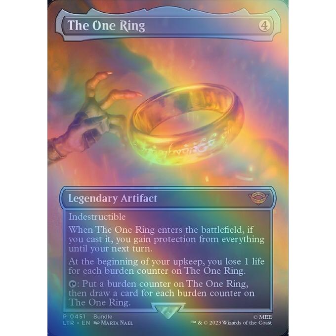 MTG □無/英語版□ 《一つの指輪/The One Ring》☆拡張アートFOIL
