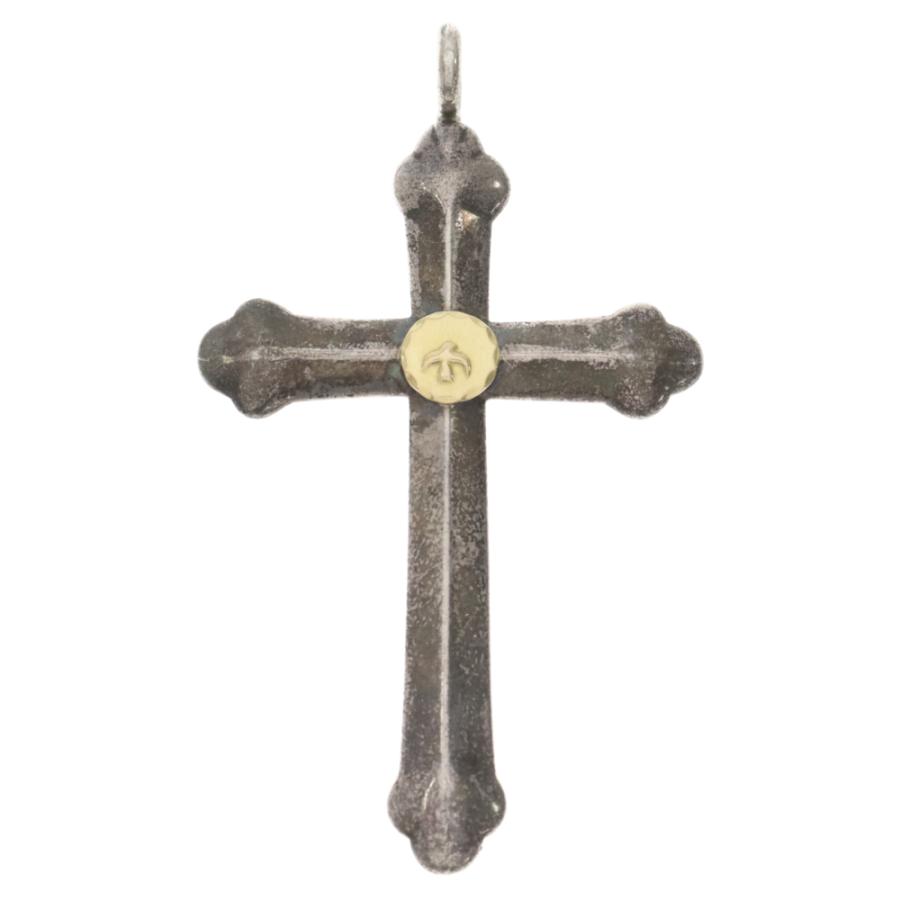 goro's（ゴローズ） 小メタル付きクロス ネックレストップ シルバー