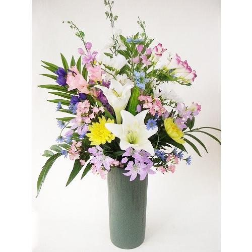 Yam 四日市万古焼寸胴型花瓶10号 お彼岸 お盆 法事 弔事 陶器 花器