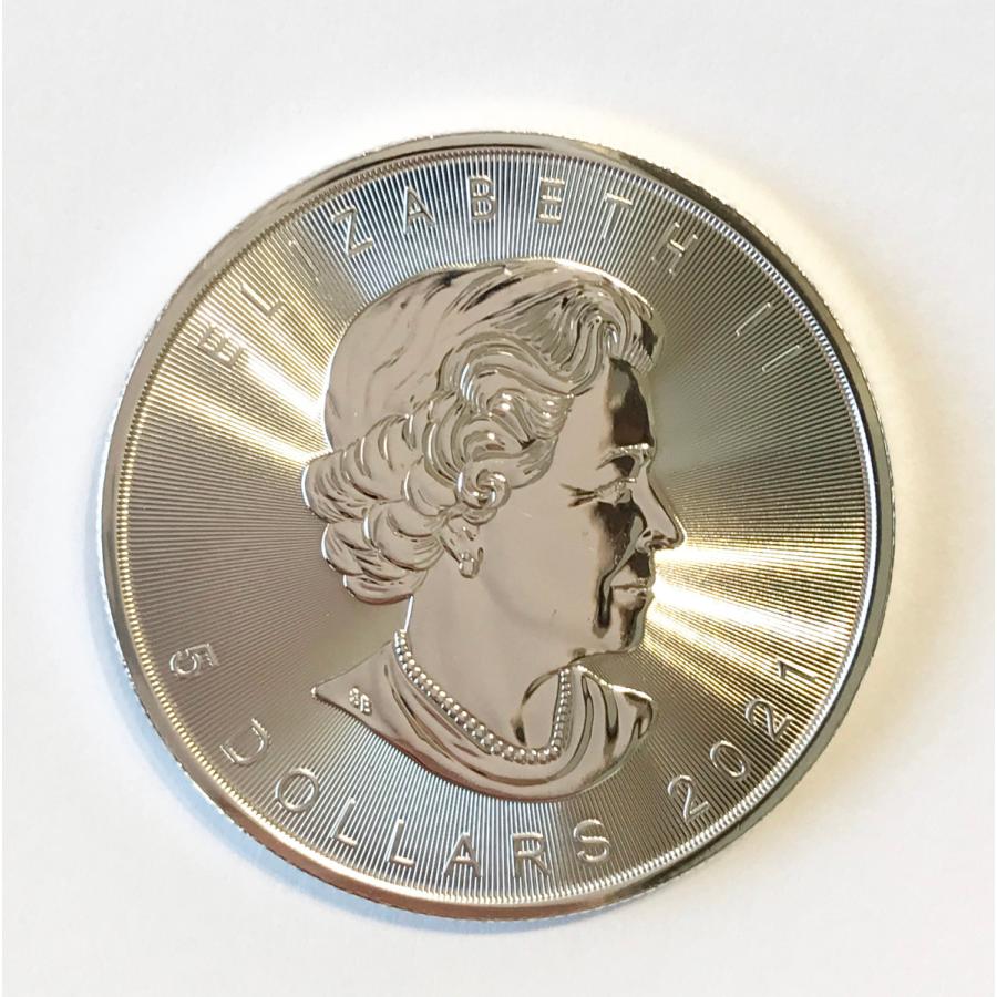 メイプルリーフ 銀貨 2021年 カナダ造幣局発行 1オンス : SILVER ROUND