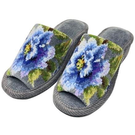 feiler（フェイラー） スリッパ ヒール有 アメジストブルーム 前あき