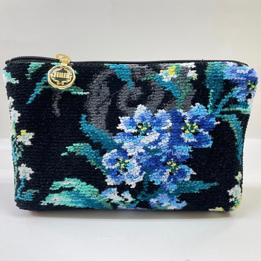 feiler（フェイラー） ポーチ エーデルブラウ 黒 ブラック EBL-212023