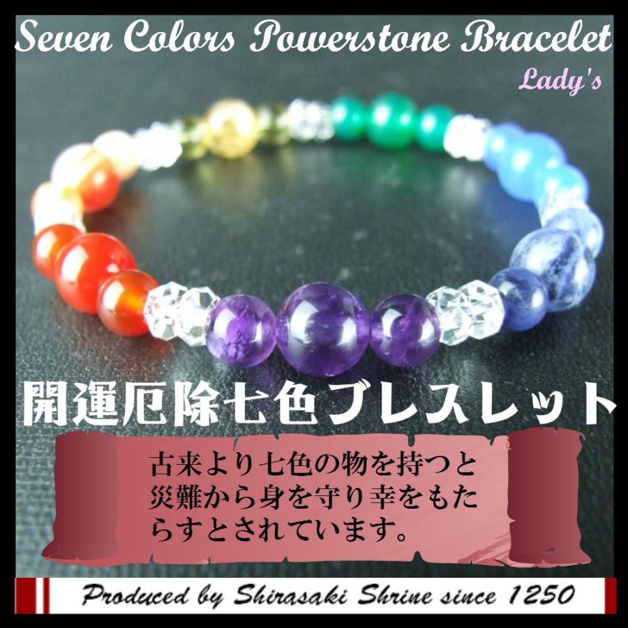 開運 7色開運厄除けブレスレット レディース 8＆6/赤天眼石/アメジスト