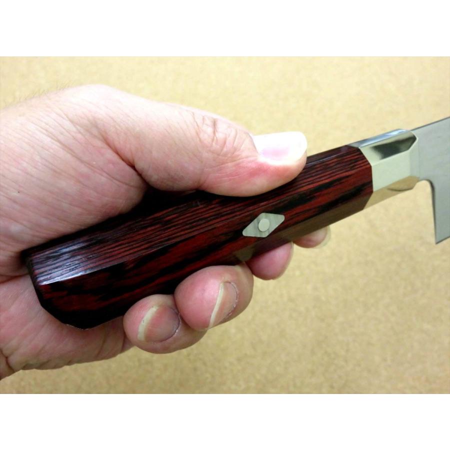 包丁 牛刀 24cm (240mm) 三昧 波目 関の刃物 ダマスカス33層 VG-10