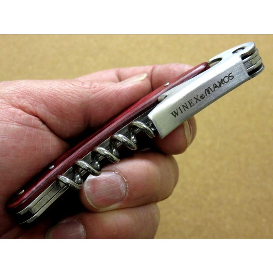 ソムリエナイフ ワインレッド WINEXとMAXOSが共同開発 関の刃物