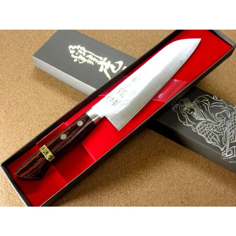 包丁 三徳包丁 17cm (170mm) 関の刃物 本割込 3層鋼 V金1号 VG-1 口金