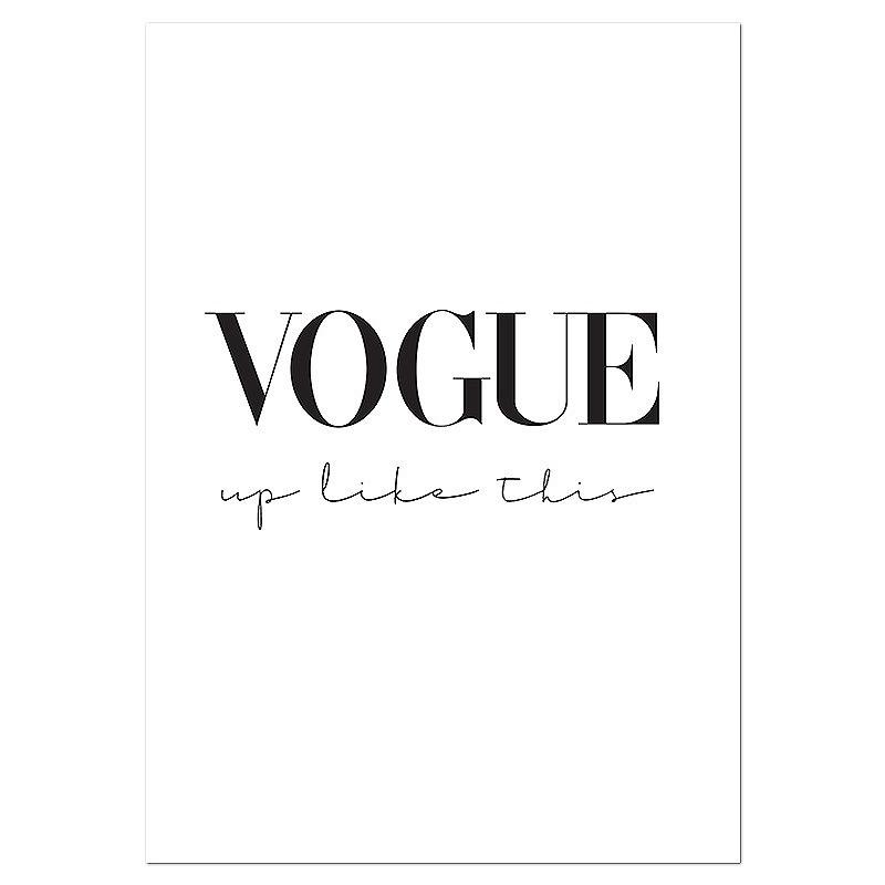 額付 アートポスター アートフレーム モノクロ写真VOGUE ヴォーグ