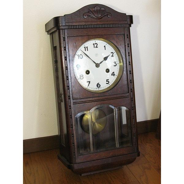 アンティーク ドイツ製 JUNGHANS ユンハンス 柱時計 掛時計 振り子時計