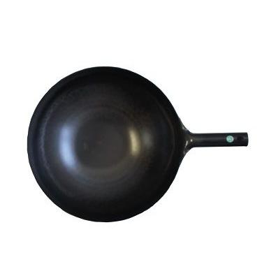 山田 工業所 鉄 打出 片手中華鍋（北京鍋）36cm 1.2mm厚 : ふじまる