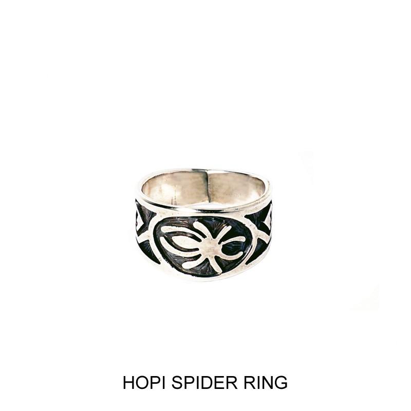 HOPI ホピ インディアン SPIDER RING リング SILVER BELVINYUYAHEOVA