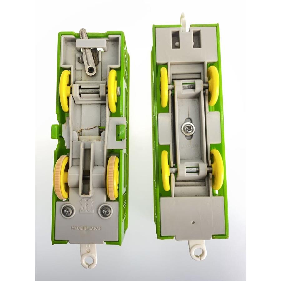 TOMY◇プラレール 日本製/EC07/電車(緑)/前スイッチ/緑成型 2両のみ