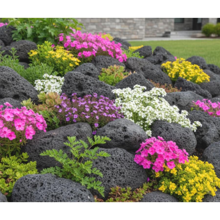 溶岩石 庭石 黒 庭 石 自然石 ロックガーデン ガーデニング ドライ