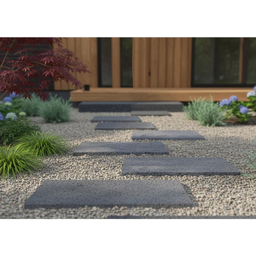 溶岩石 庭 溶岩 石 敷石 平板 庭石 ガーデニング石材 敷材 グレー diy