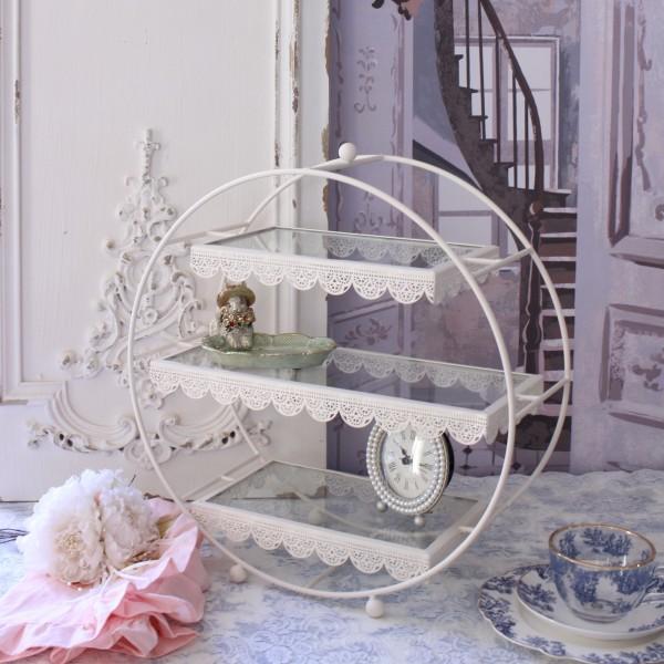 ディスプレイスタンド ディスプレイラック3段トレイ ガラス