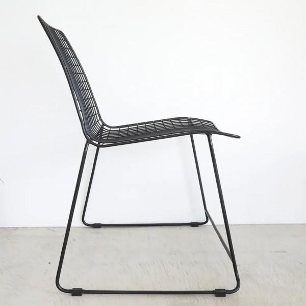 アイアンチェア ブラック ワイヤーチェア ガーデニング チェア