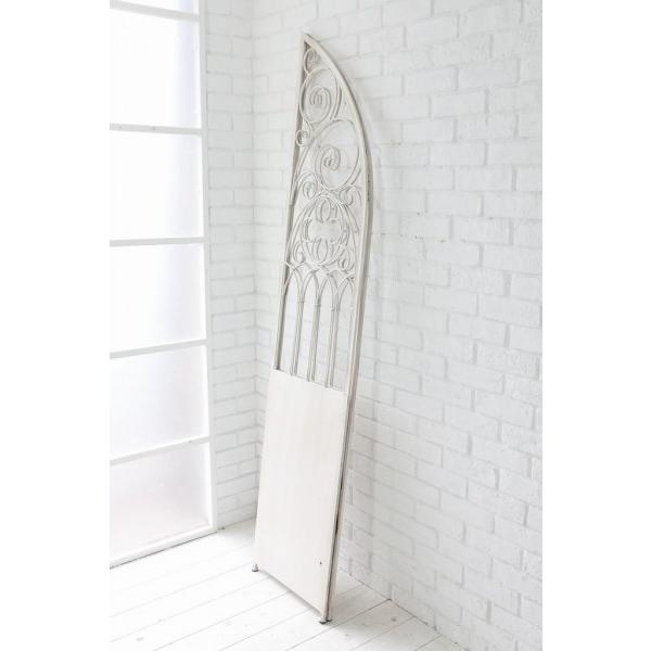 アイアンパネル パーテーション アンティークホワイト アーチデコ