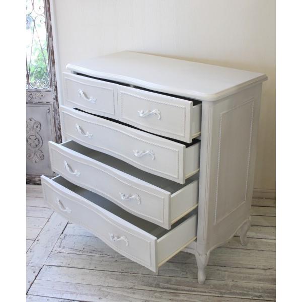 チェスト 猫脚 アンティーク調 可愛い 洋風 ヨーロピアン 白家具