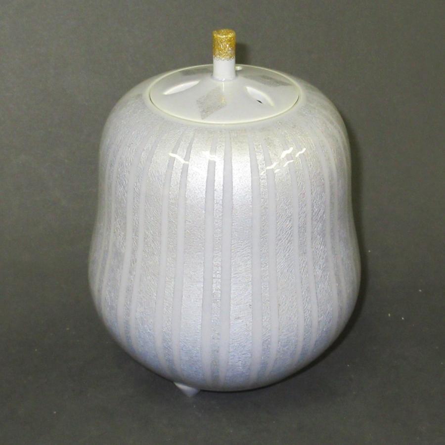 九谷焼 中田一於 香炉 紫苑釉裏銀彩花文 : 九谷焼 STYLeNCE