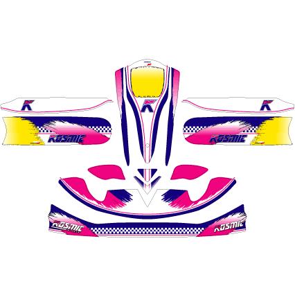 カウルステッカー KOSMIC コスミック M4カウル用 レーシングカート