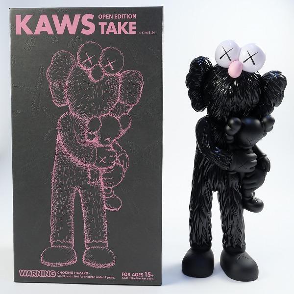 カウズ KAWS ×MEDICOM TOY メディコムトイ TAKE フィギュア 黒 Size