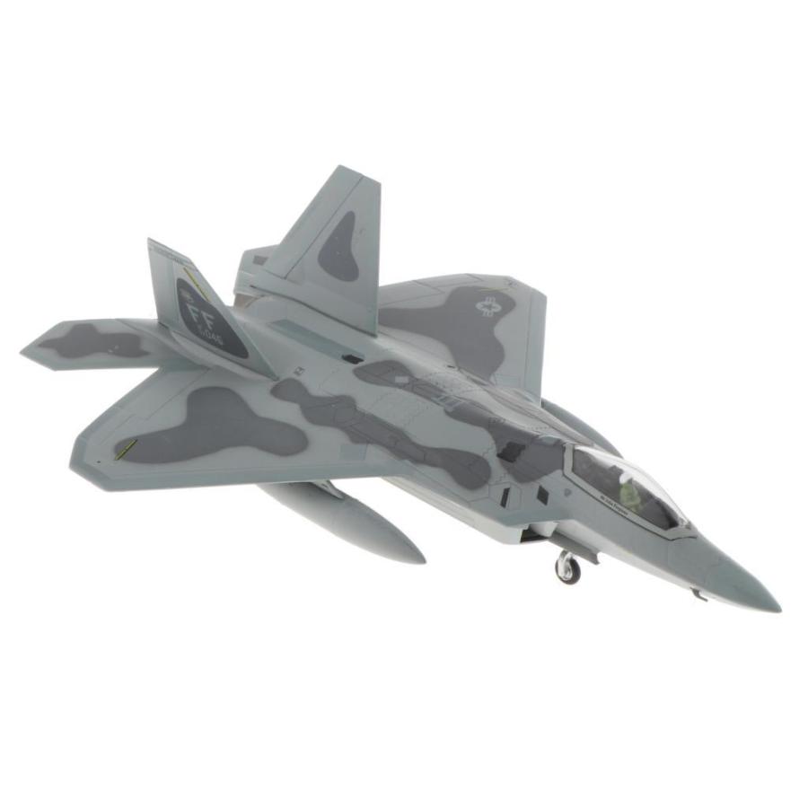 2個セット1/100スケール軍用機F-22戦闘機ダイキャストモデル : STK