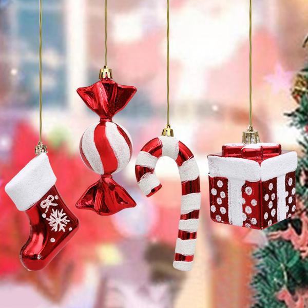 4x クリスマス キャンディケイン オーナメント クリスマスツリー