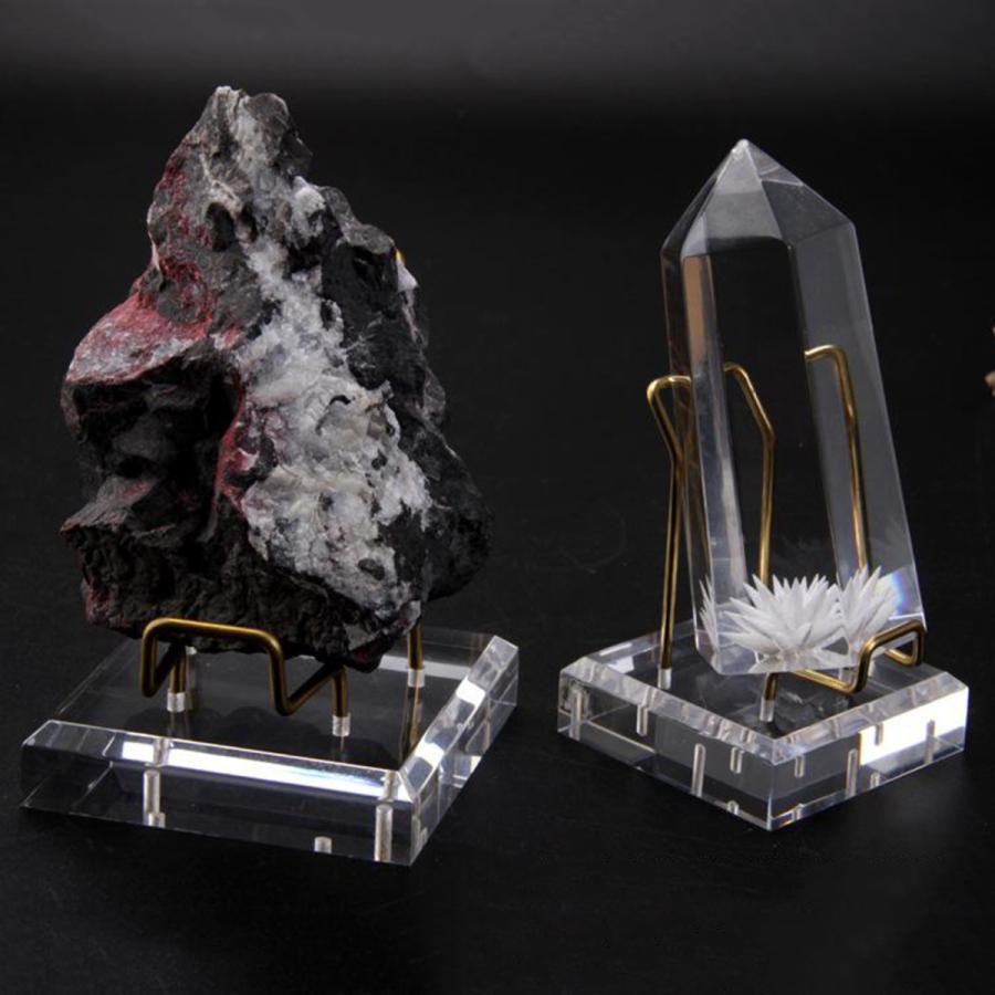 ディスプレイスタンド鉱物鉱石ジオード岩石標本収集品石ホルダー