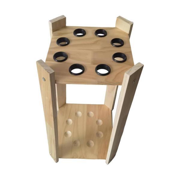 8穴ビリヤードキューラック、ゲームルームフロアプールキュースタンド