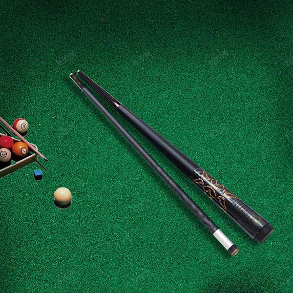 プールキュースティック、ビリヤードキュー、2セクションカーボン