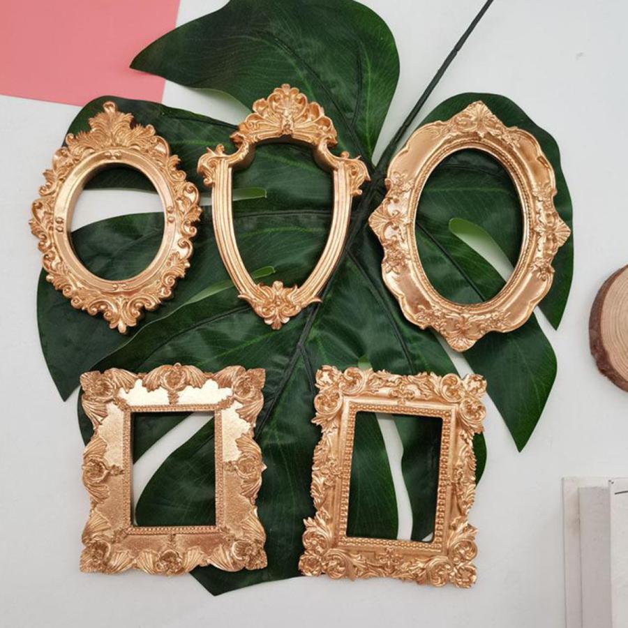 ヴィンテージ額縁樹脂金色の華やかな質感フォトフレームフォトホルダー