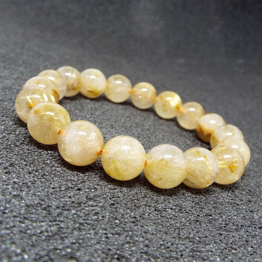 ゴールドルチルクォーツ ルチルクォーツ ブレスレット 約11mm 天然石