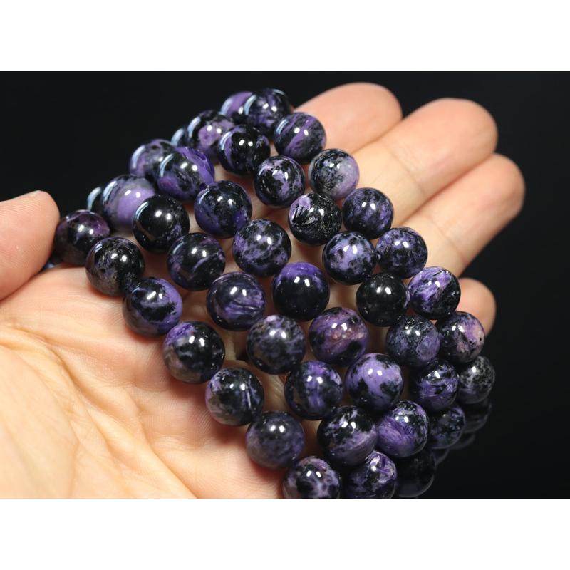 石流通センター 高品質 ブレスレット ヒマラヤブラックチャロアイト