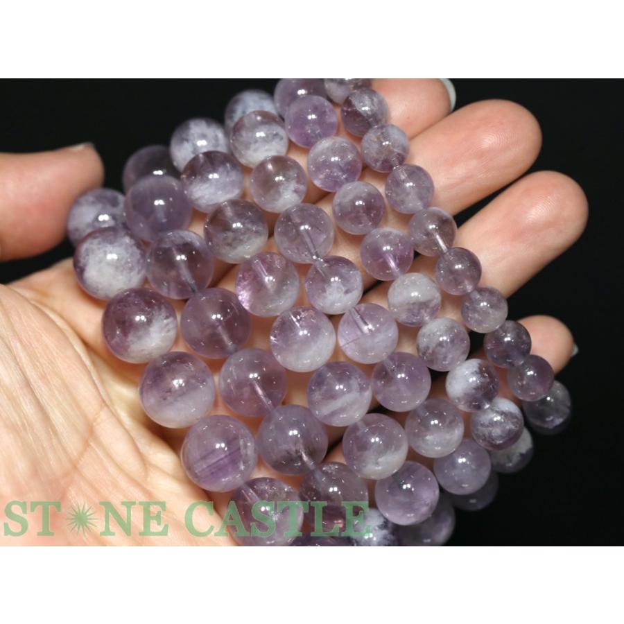 石流通センター 高品質 天然石 ブレスレット アメジストラビットヘア