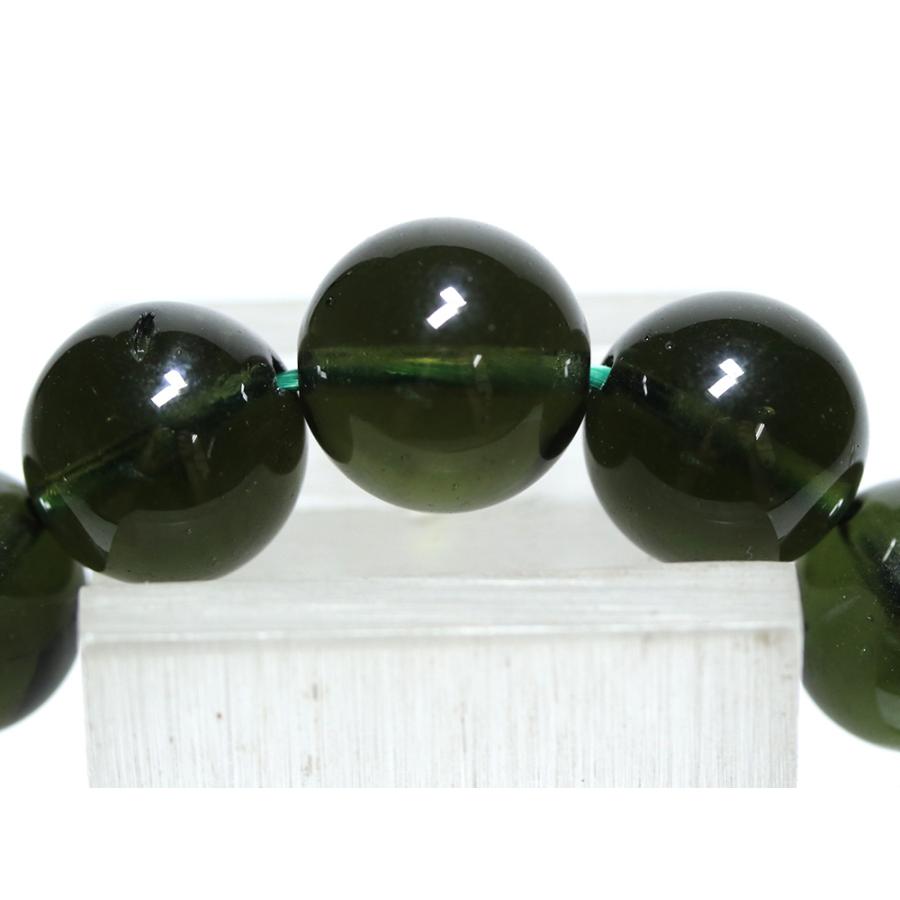 石流通センター 高品質 ブレスレット モルダバイト (約12〜12.5mm