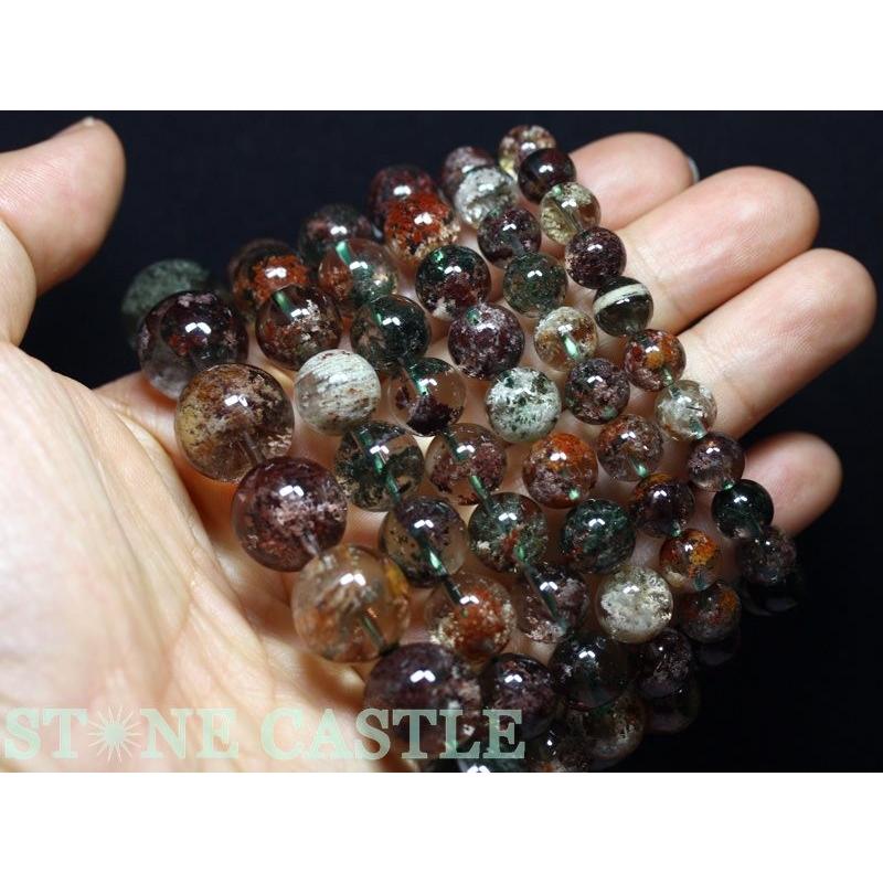 石流通センター 高品質 ブレスレット ガーデンクォーツ(四季) (3A) (約