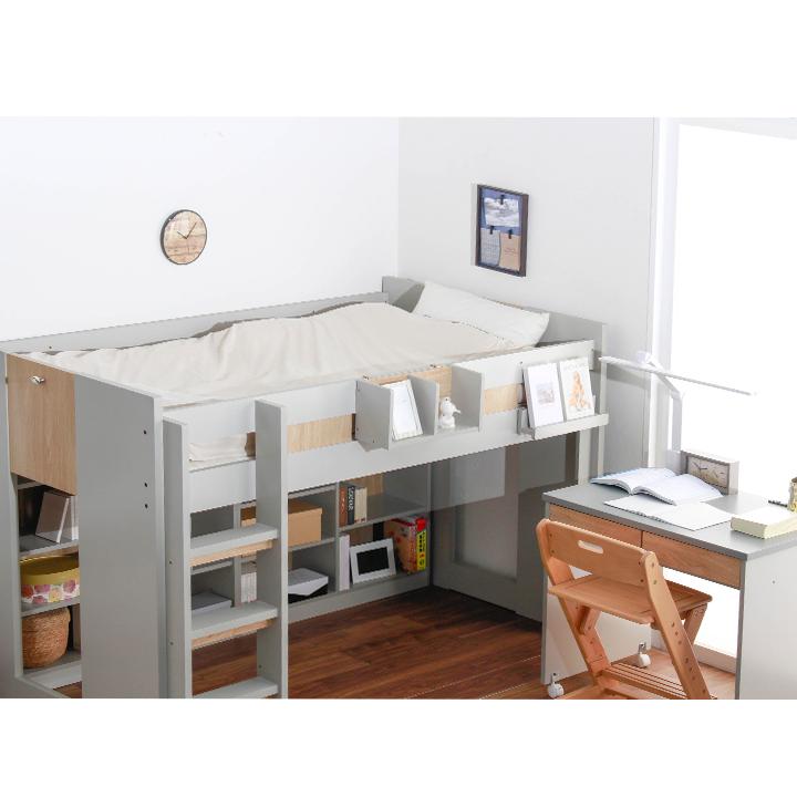 システムベッド ロフトベッド 大人 大人用 子供用 幅202X奥行106X高さ