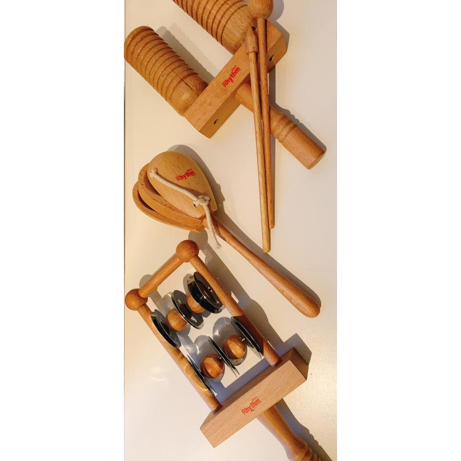 打楽器セット Rhythm リズム遊び リトミック 知育楽器 民族楽器 木製