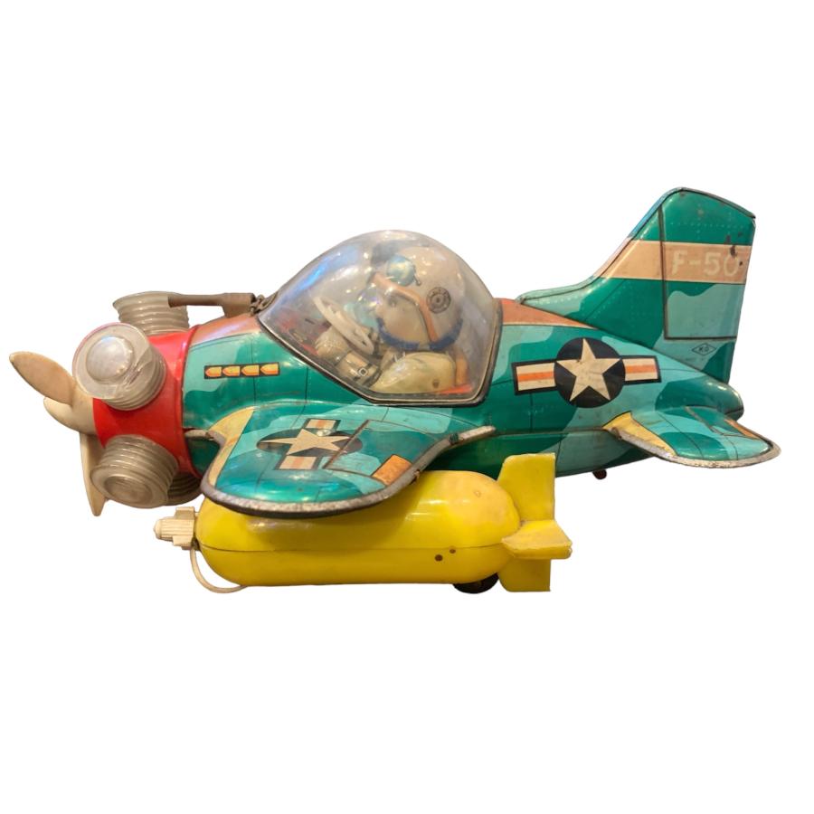 飛行機ブリキ USAF ファイターパイロット 日本製 1950年代 昭和レトロ
