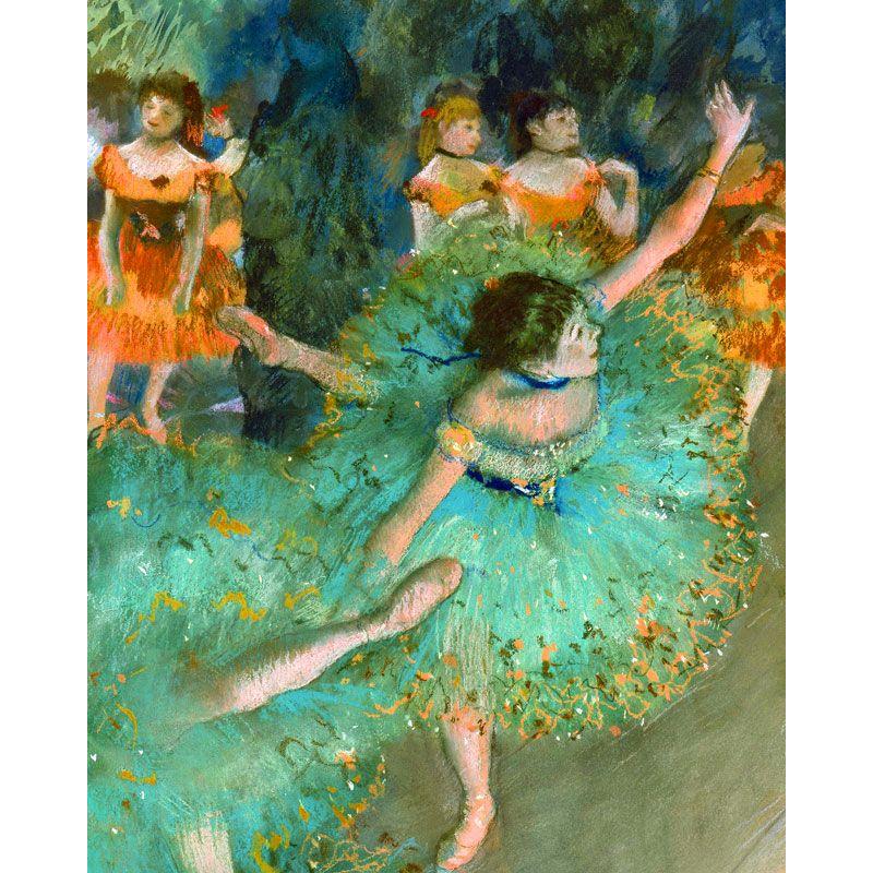 世界の名画 ドガ 緑の衣装をつけた踊り子 ジクレーキャンバス複製画