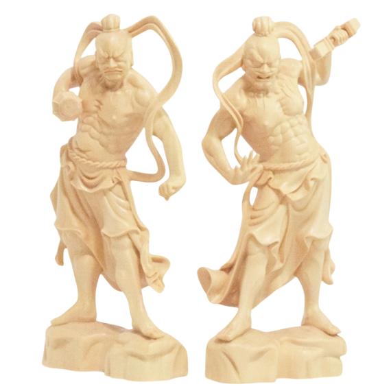 高19.8cm 木彫り 仏像 金剛力士像 仁王像 仏教美術 置物 フィギュア