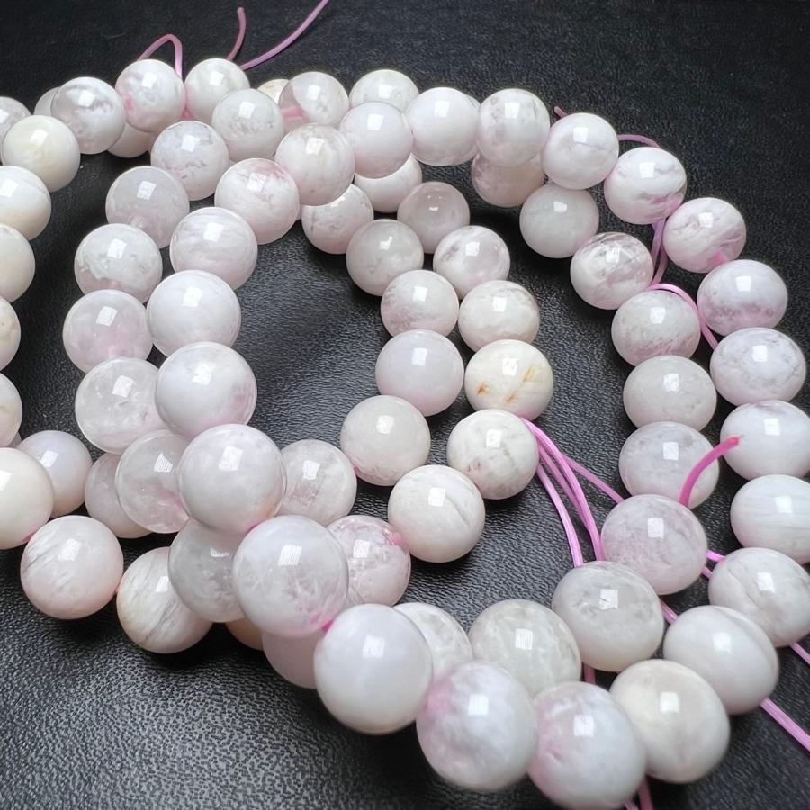 セリサイトインクォーツ 9-9.5mm 1連分 ブレスレット2本セット