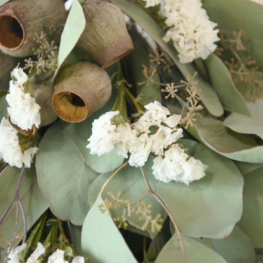 季節のドライフラワー スワッグ ポポラスベリーとスターチス <7〜9月再