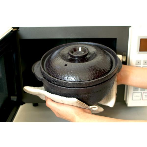 長谷園 旧商品 陶珍かまど 二合炊き 電子レンジ専用 NC-01 : サンワ